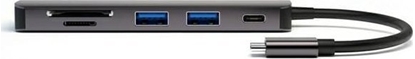 Attēls no Adapter USB 4smarts 4smarts 6in1 Hub mit DeX-Funktion, spacegrau