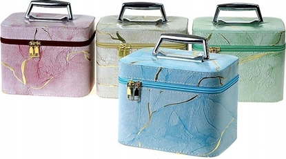 Attēls no Adar Kuferek M walizka z lusterkiem na zamek 21x14x13cm