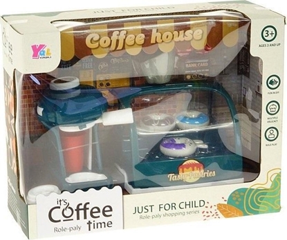 Picture of Adar Zestaw kawiarniany 563698 ekspres do kawy, kubek do kawy, lada chodnicza, ciastka, pojemnik