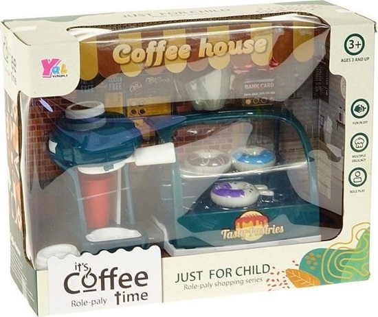 Picture of Adar Zestaw kawiarniany 563698 ekspres do kawy, kubek do kawy, lada chodnicza, ciastka, pojemnik