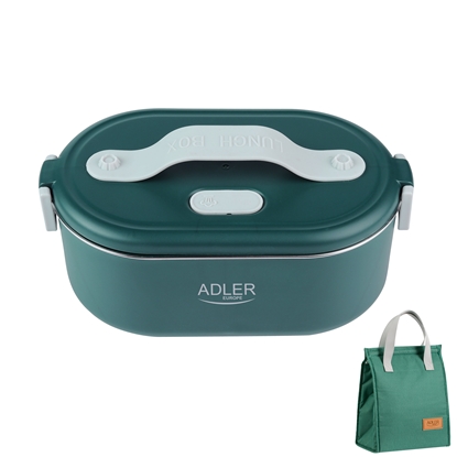 Picture of Adler | Electric lunch box with thermal bag | AD 4522 | 0.8 L | Plastic/Stainless steel | Green | Lid included