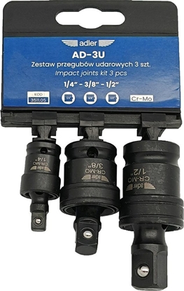 Изображение Adler ADLER ZESTAW PRZEGUBÓW UDAROWYCH 3szt AD-3U