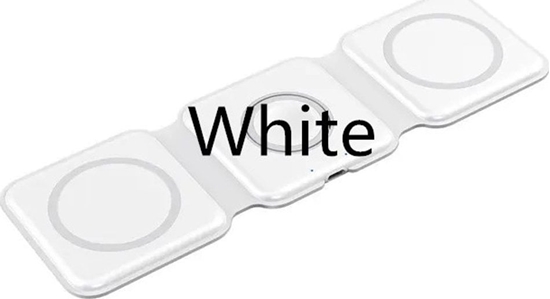 Picture of adowarka 1stCOOL 1stCOOL bezdrátová penosná QI nabíjeka 3v1, MagSafe, USB-C, bílá