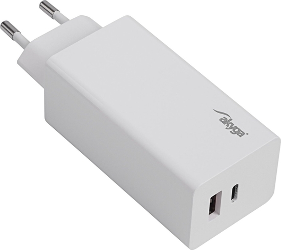 Picture of adowarka Akyga AKYGA adowarka sieciowa AK-CH-20 100W USB-C USB-A PD GaN 5-20V / 1.5-5A biaa