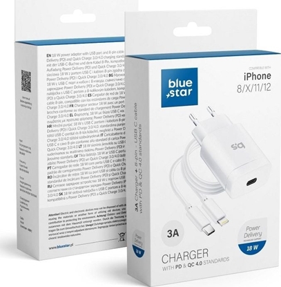 Picture of adowarka Blue Star 1x USB-C 3 A (5903396071492)