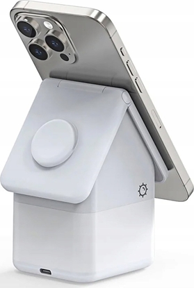 Picture of Duzzona Duzzona W20 15W 4in1 inductive charger for iPhone / AirPods / Apple Watch with night lamp - white