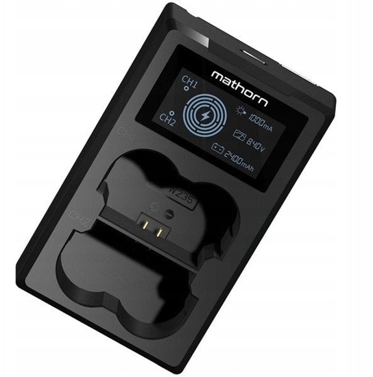 Изображение adowarka dwukanaowa Mathorn MBC-D230 USB-C do Fujifilm NP-W235