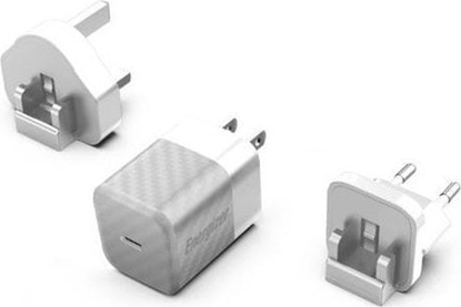 Изображение adowarka Energizer Ultimate - adowarka sieciowa Multiplug EU / UK / US GaN 20W PD (Srebrny)
