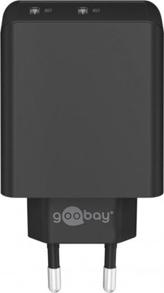 Picture of adowarka Goobay Podwójna szybka adowarka USB-C PD (36 W) czarna