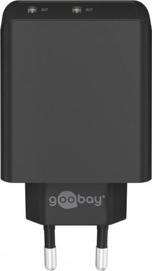 Picture of adowarka Goobay Podwójna szybka adowarka USB-C PD (36 W) czarna