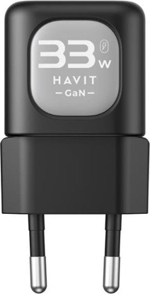 Picture of adowarka Havit UC20 EU USB-C+USB-C+USB-A (czarny)