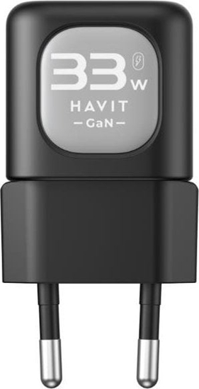 Picture of adowarka Havit UC20 EU USB-C+USB-C+USB-A (czarny)