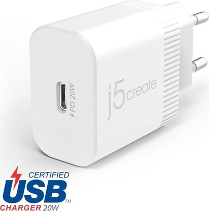 Attēls no adowarka j5create 20W PD USB-C WALL CHARGER - EU