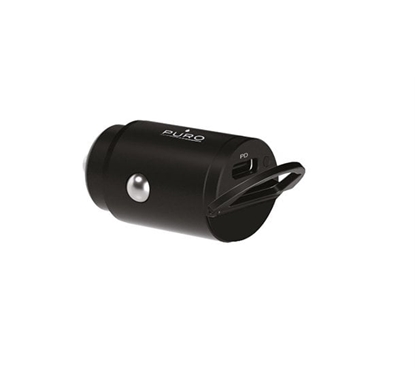 Picture of adowarka samochodowa Puro Mini 20W USB-C - czarna