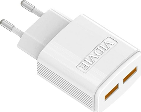 Picture of adowarka sieciowa dual USB + kabel Typu C 2400 mA