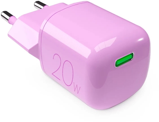 Picture of adowarka Puro adowarka sieciowa 20W GaN USB-C - róowa