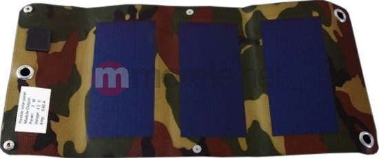 Picture of adowarka solarna PowerNeed adowarka solarna PowerNeed elastyczna 3W, USB 5V, 0.6A, kamufla-S3W1C