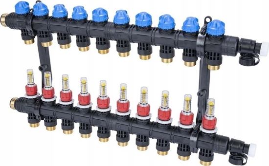 Изображение Afriso Rozdzielacz ProCalida EF1 K 10 obiegów grzewczych, G1", 0,2 - 1,6 l/min