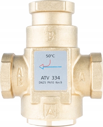 Изображение Afriso Zawór temperaturowy ATV 334, DN25, Rp1", kvs 9, 50°C
