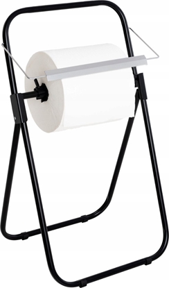 Attēls no Aglo3 - Przenony stojak/dozownik do czyciw w roli, stalowy - Czarny