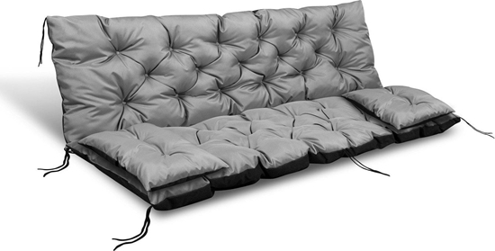 Picture of AIO FACTORY Zestaw ogrodowy szary 100x60x50cm + 2 poduszki 42x42 cm