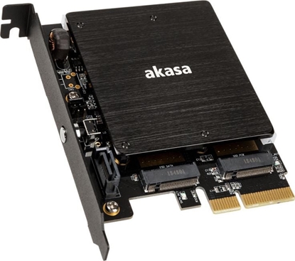 Attēls no Akasa Adapter na 2 dyski M.2 - PCI-E (AK-PCCM2P-03)