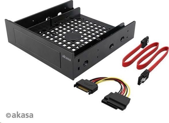 Picture of Akasa Ramka 5.25" na dysk 3.5"/2.5" + kable SATA (AK-HDA-12)