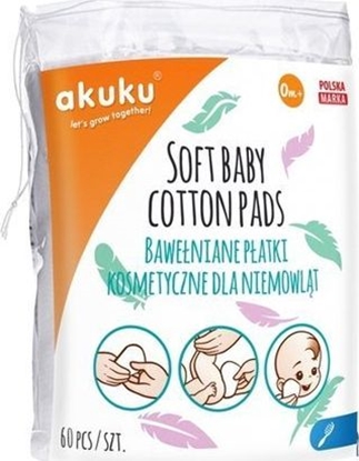 Attēls no Akuku AKUKU Baweniane Patki Kosmetyczne 60 szt.