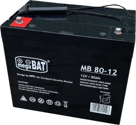 Picture of Akumulator VRLA MB 80-12 (260/168/211mm)