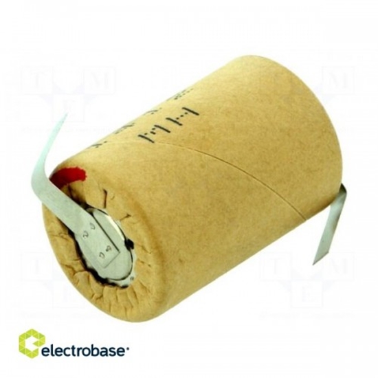 Изображение Akumulators: Ni-MH | 4/5SC | 1,2 V | 2000mAh | lodēšanas uzgaļa | Ø23x34mm