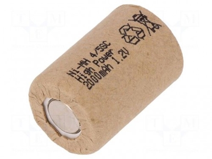 Изображение Akumulators: Ni-MH | 4/5SC | 1,2 V | 2000mAh | Ø22x32,5 mm