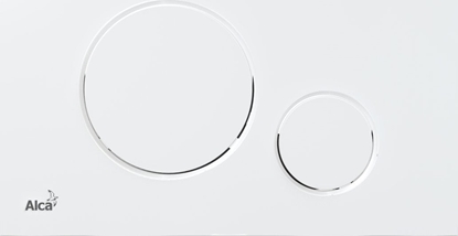 Picture of ALCADRAIN THIN - Przycisk sterujcy do systemów podtynkowych, biay-poysk