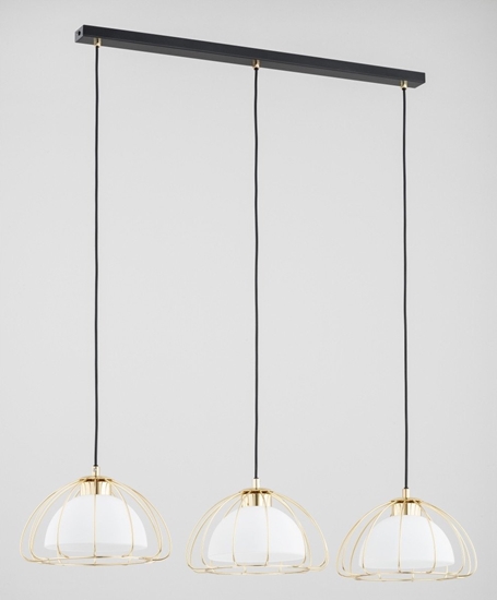 Picture of Alfa Nersy 62431 lampa wiszca zwis 3x15W E27 zota/biaa