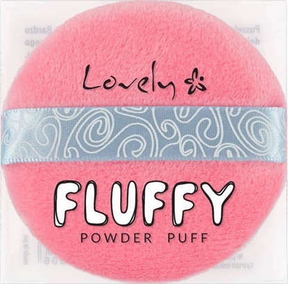 Изображение Alkotest LOVELY_Fluffy Powder Puff puszek do aplikacji pudru Ró