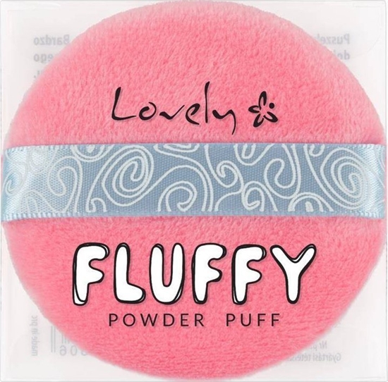 Изображение Alkotest LOVELY_Fluffy Powder Puff puszek do aplikacji pudru Ró