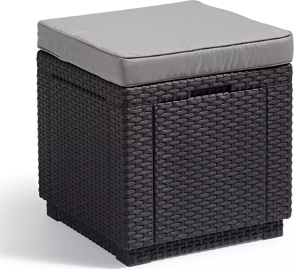 Attēls no Allibert Allibert Puf ze schowkiem, grafitowy, 213785