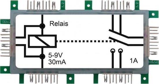 Picture of Allnet ALLNET BrickRknowledge Relais 5-9V 30mA 2x1