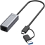 Picture of Allnet ALLNET USB 3.0 Typ-C&A Ethernet Adapter 2.5 Multi-Gigabit LAN ALL-NC-2.5G-USBC/A *ALLTRAVEL*