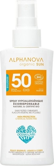 Picture of ALPHANOVA SUN Alphanova Sun, Bio Spray z filtrem SPF50, wersja podróna, 90g