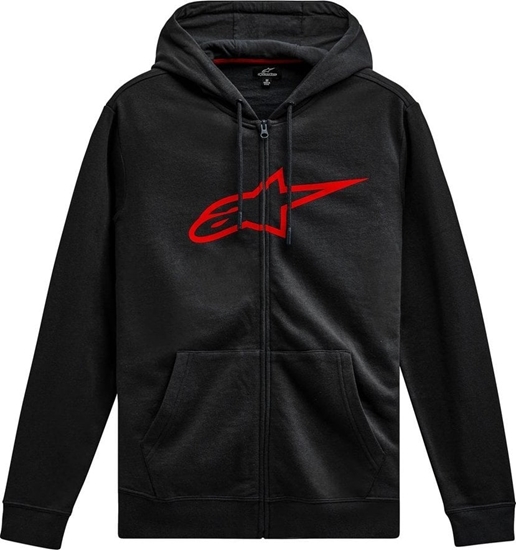 Picture of Alpinestars Bluza z kapturem ALPINESTARS AGELESS II ZIP HOODIE, Black/Red Rozmiar: S