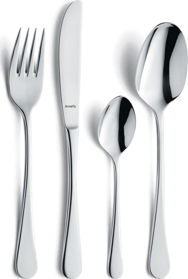 Изображение Amefa 24-czciowy zestaw sztuców Rebecca, wysoki poysk, srebrny