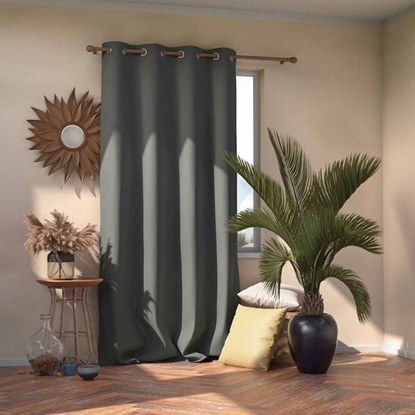 Picture of AmeliaHome Zasony Blackout na przelotkach Grafit 140X270