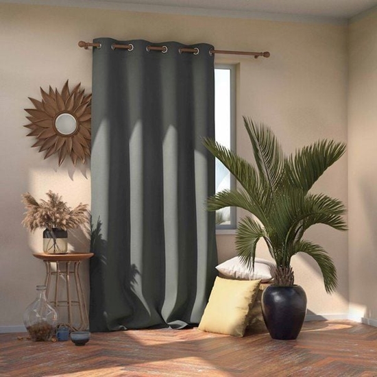 Picture of AmeliaHome Zasony Blackout na przelotkach Grafit 140X270