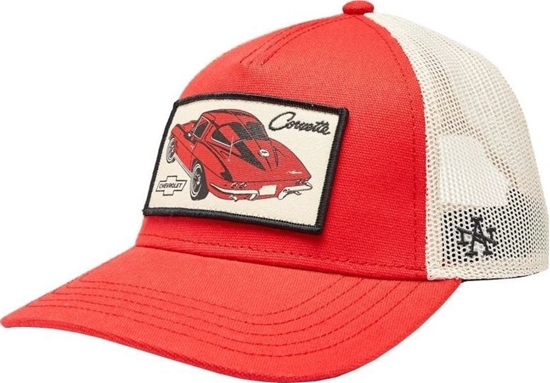 Picture of American Needle American Needle Valin Corvette Cap SMU679A-CORVETTE Czerwone One size