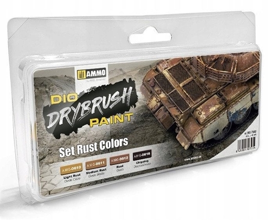 Picture of Ammo: DIO Drybrush Paint - Set Rust Colors