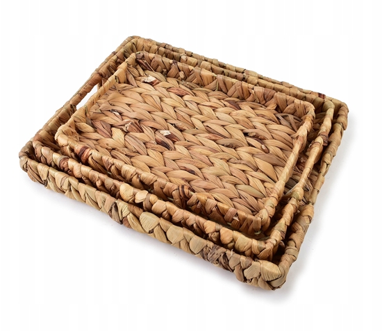 Picture of AMPARO Komplet 3 tac z uchwytami39x31x5/35x27x4,5/31x23x4cm