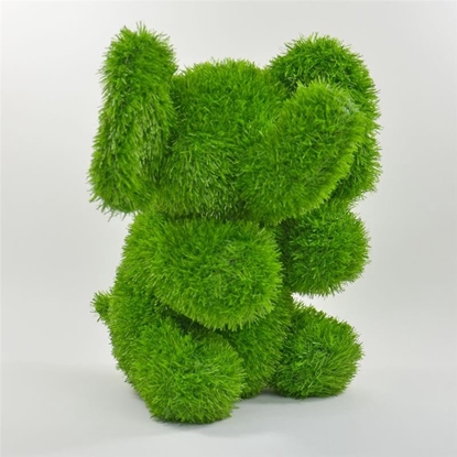 Изображение AniPlants, Grasfigur, "Elefant", sitzend, Gartendeko, 37cm