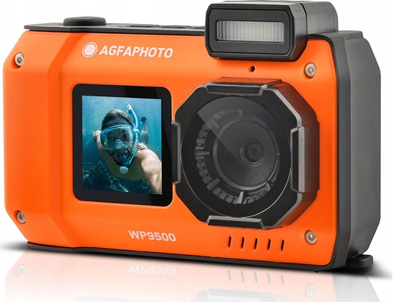 Picture of Aparat Podwodny Wodoszczelny 7m 24mp 4k 2x Lcd 18x Zoom / Agfaphoto Wp9500 Pomaraczowy