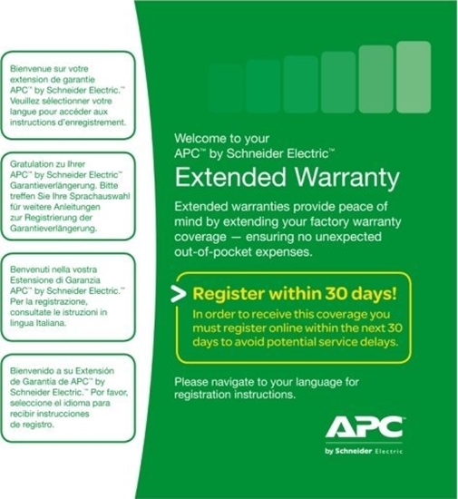 Picture of APC APC WBEXTWAR1YR-NB-02 rozszerzenia gwarancji 1 x licencja 1 lat(a)