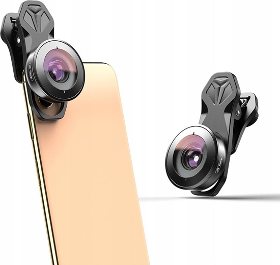 Изображение Apexel Obiektyw Soczewka Rybie Oko / Fisheye 195° Hd Do Telefonu / Smartfona / Apl-hb195 Fisheye